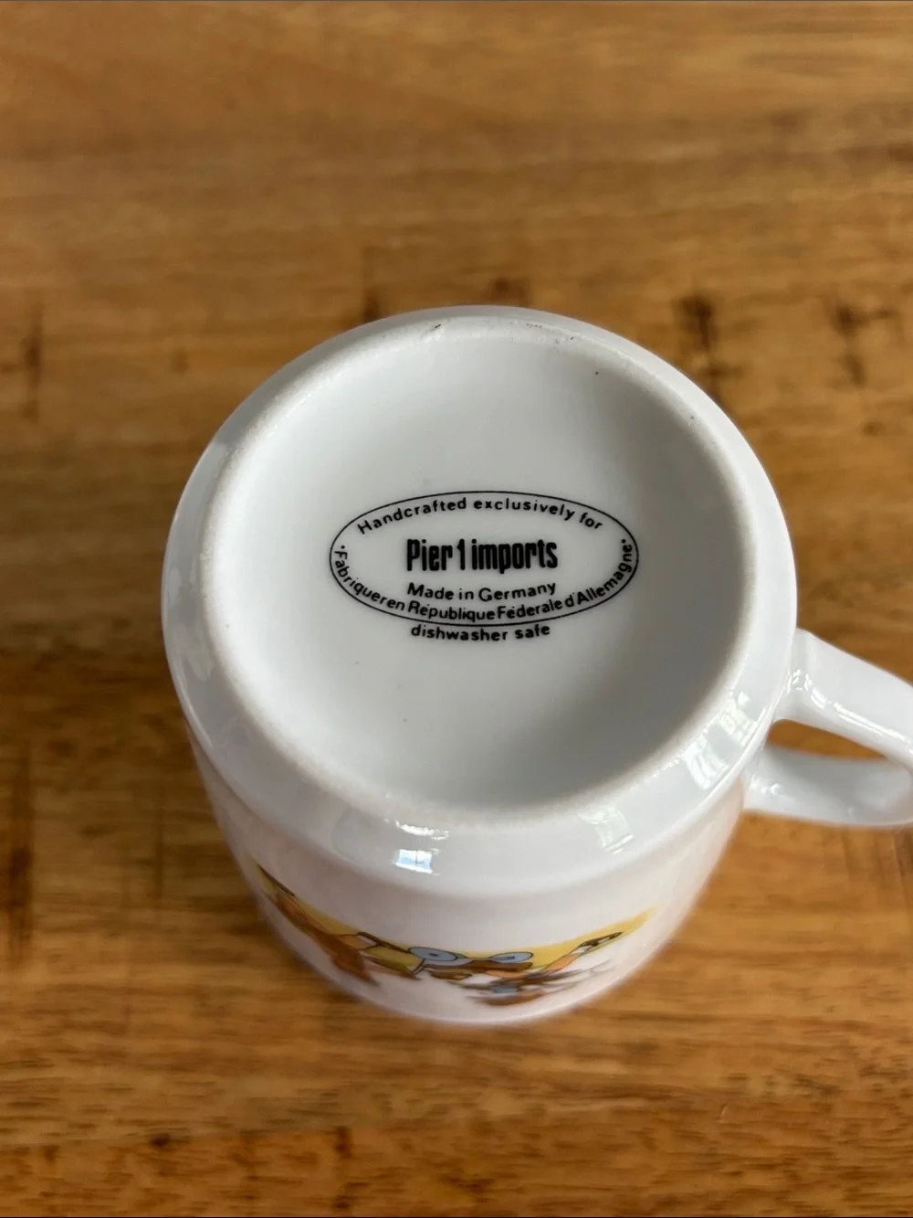 Vintage Pier 1 Imports Made in Germany 4pc Kids Dish Set Mugs Bowls Girlhoodcore